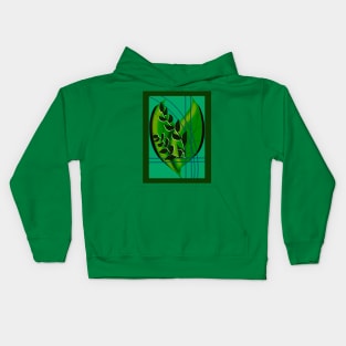 Vintage Leaves Kids Hoodie